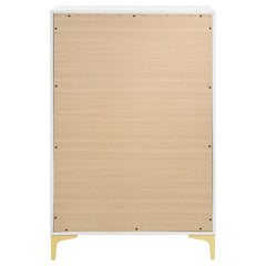 Kendall White Chest - furniture place usa