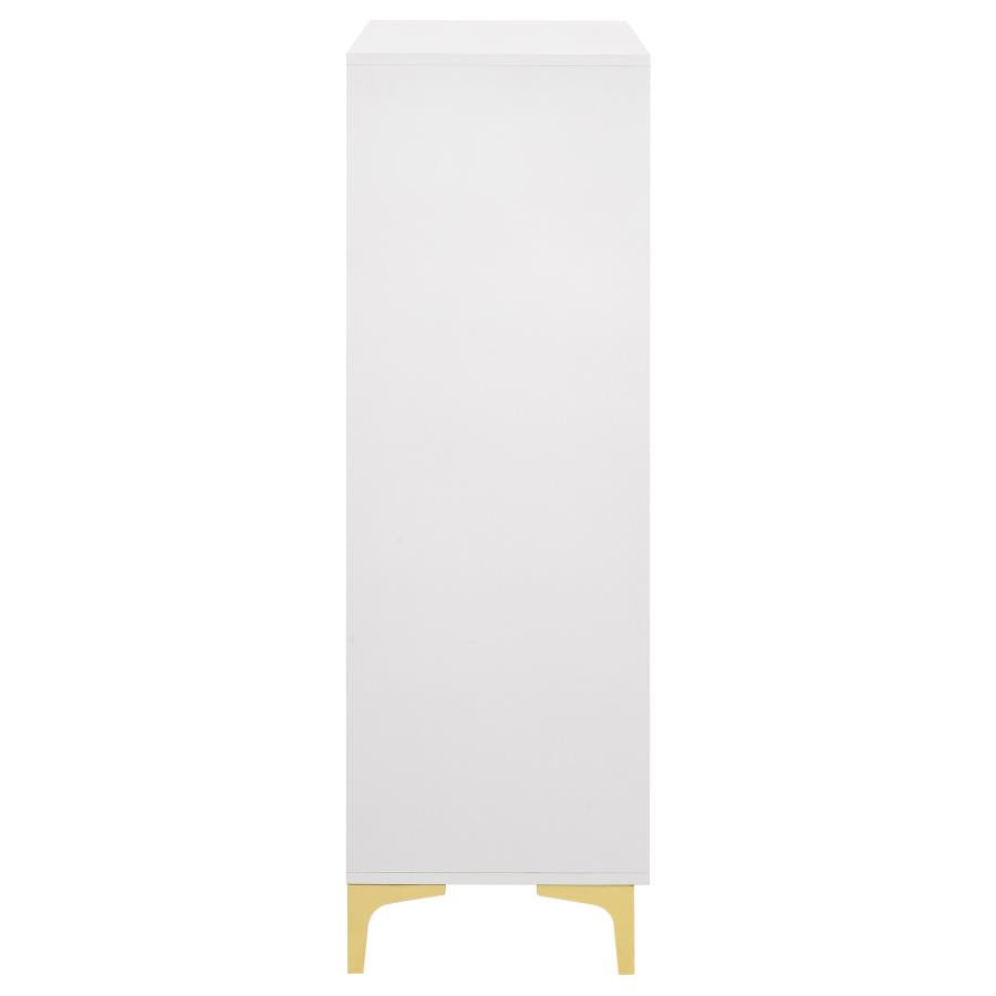 Kendall White Chest - furniture place usa