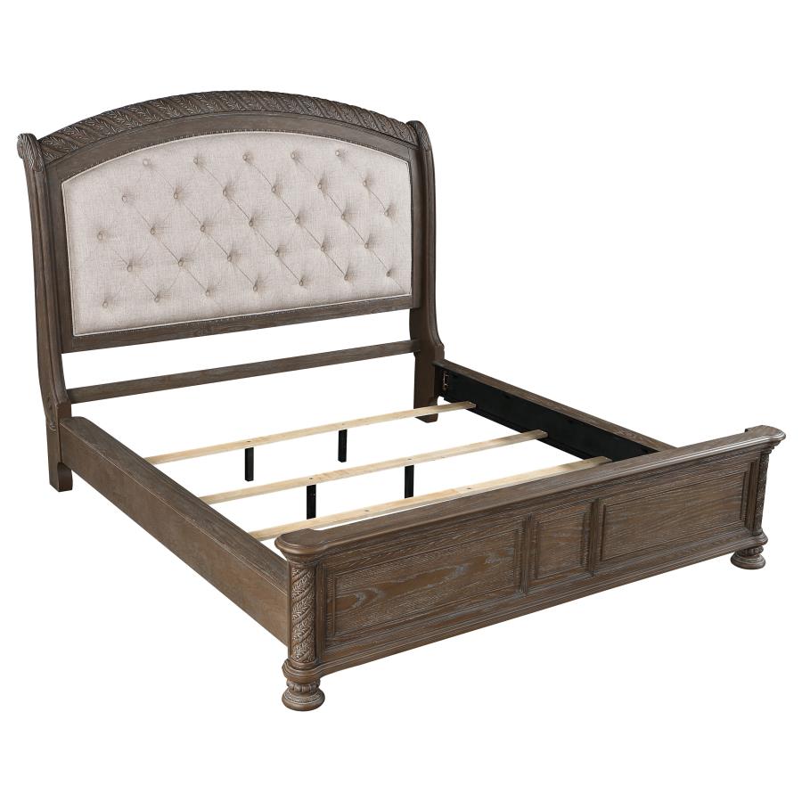 Emmett Brown Queen Bed 5 Pc Set - furniture place usa