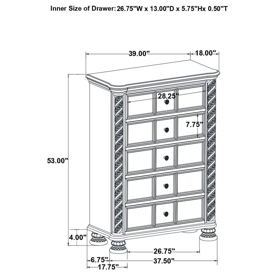 Emmett Brown Chest - furniture place usa