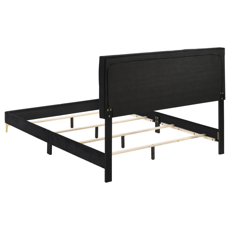 Kendall Black Eastern King Bed - furniture place usa