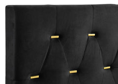 Kendall Black Eastern King Bed - furniture place usa