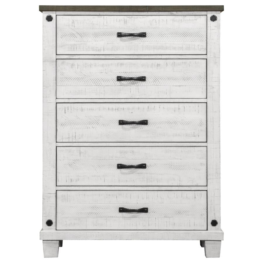Lilith Grey Queen Bed 5 Pc Set - furniture place usa
