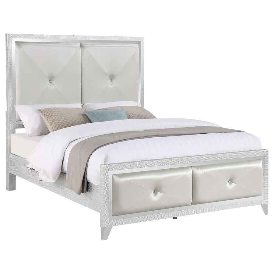 Larue Silver California King Bed - furniture place usa