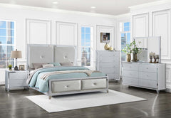 Larue Silver California King Bed - furniture place usa