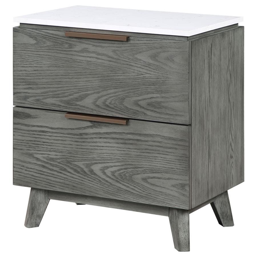 Nathan Grey Nightstand - furniture place usa