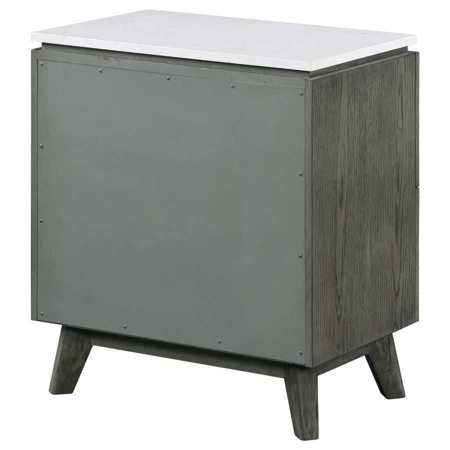 Nathan Grey Nightstand - furniture place usa