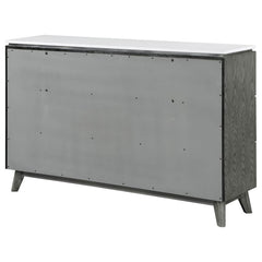 Nathan Grey Dresser - furniture place usa