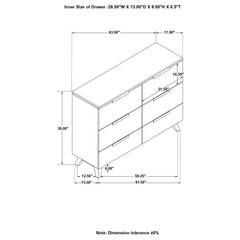 Nathan Grey Dresser - furniture place usa