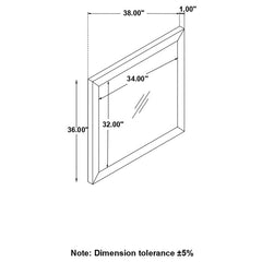 Nathan Grey Dresser Mirror - furniture place usa