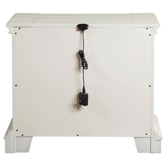 Evelyn White Nightstand - furniture place usa