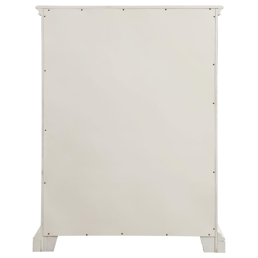 Evelyn White Chest - furniture place usa