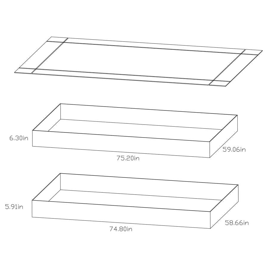 Morgan White Twin / Full Bunk Bed - furniture place usa