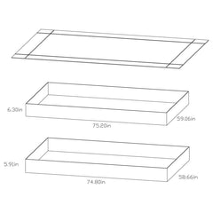 Morgan White Twin / Full Bunk Bed - furniture place usa