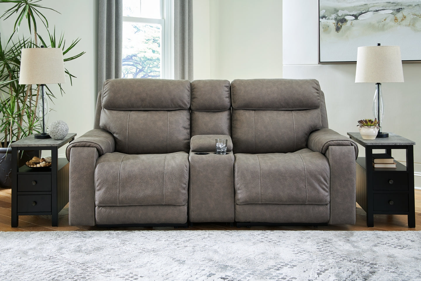 Starbot 3-Piece Power Reclining Loveseat with Console - furniture place usa