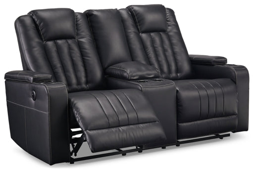 Center Point Reclining Loveseat with Console - furniture place usa