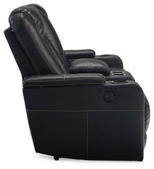 Center Point Reclining Loveseat with Console - furniture place usa