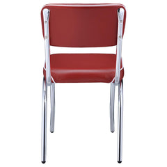 Retro Red Side Chair - furniture place usa