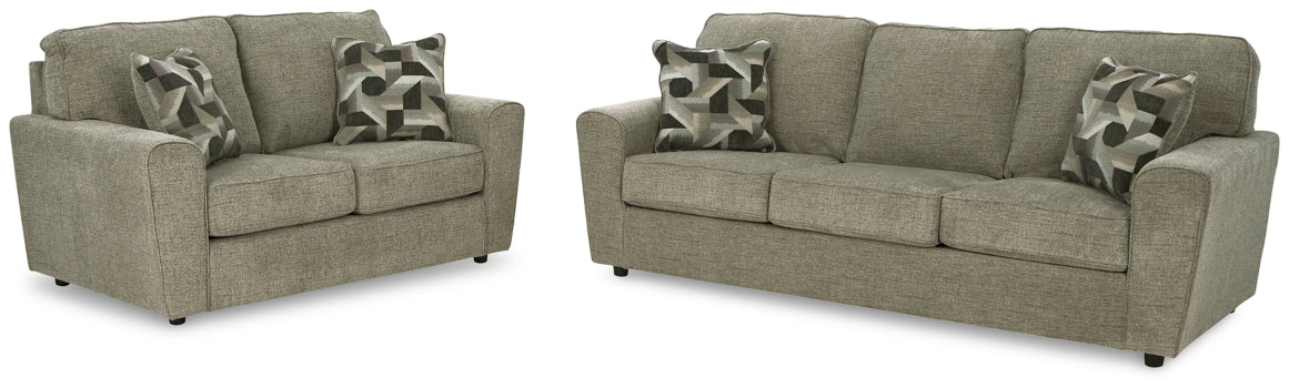 Cascilla Sofa and Loveseat - furniture place usa
