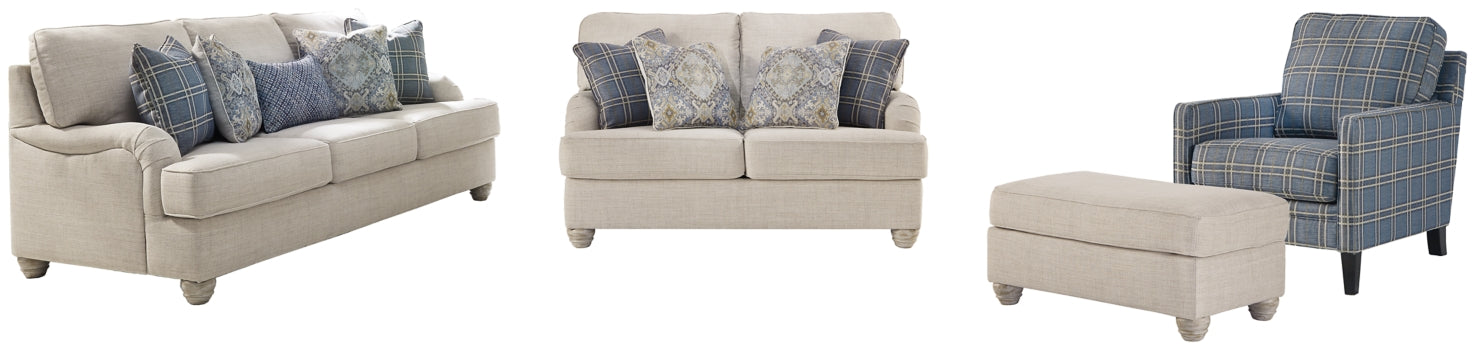 Traemore Sofa, Loveseat, Chair and Ottoman - PKG001040 - furniture place usa