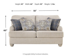 Traemore Loveseat - furniture place usa
