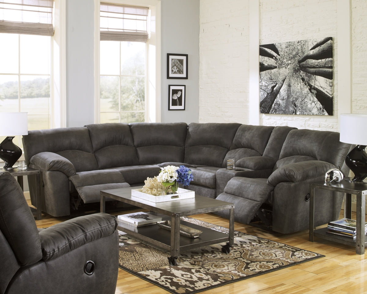 Tambo 2-Piece Sectional with Recliner - furniture place usa