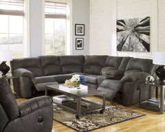 Tambo 2-Piece Sectional with Recliner - furniture place usa