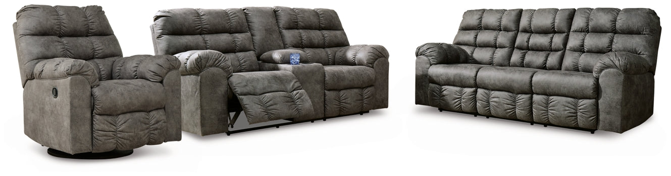 Derwin Sofa, Loveseat and Recliner - furniture place usa