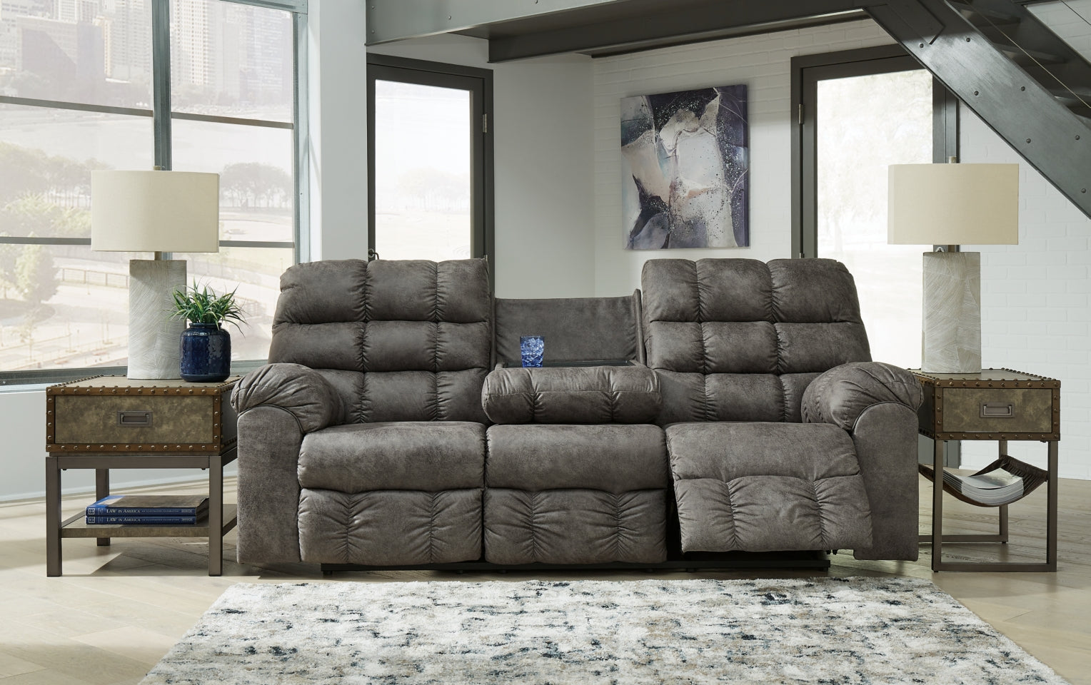 Derwin Sofa, Loveseat and Recliner - furniture place usa