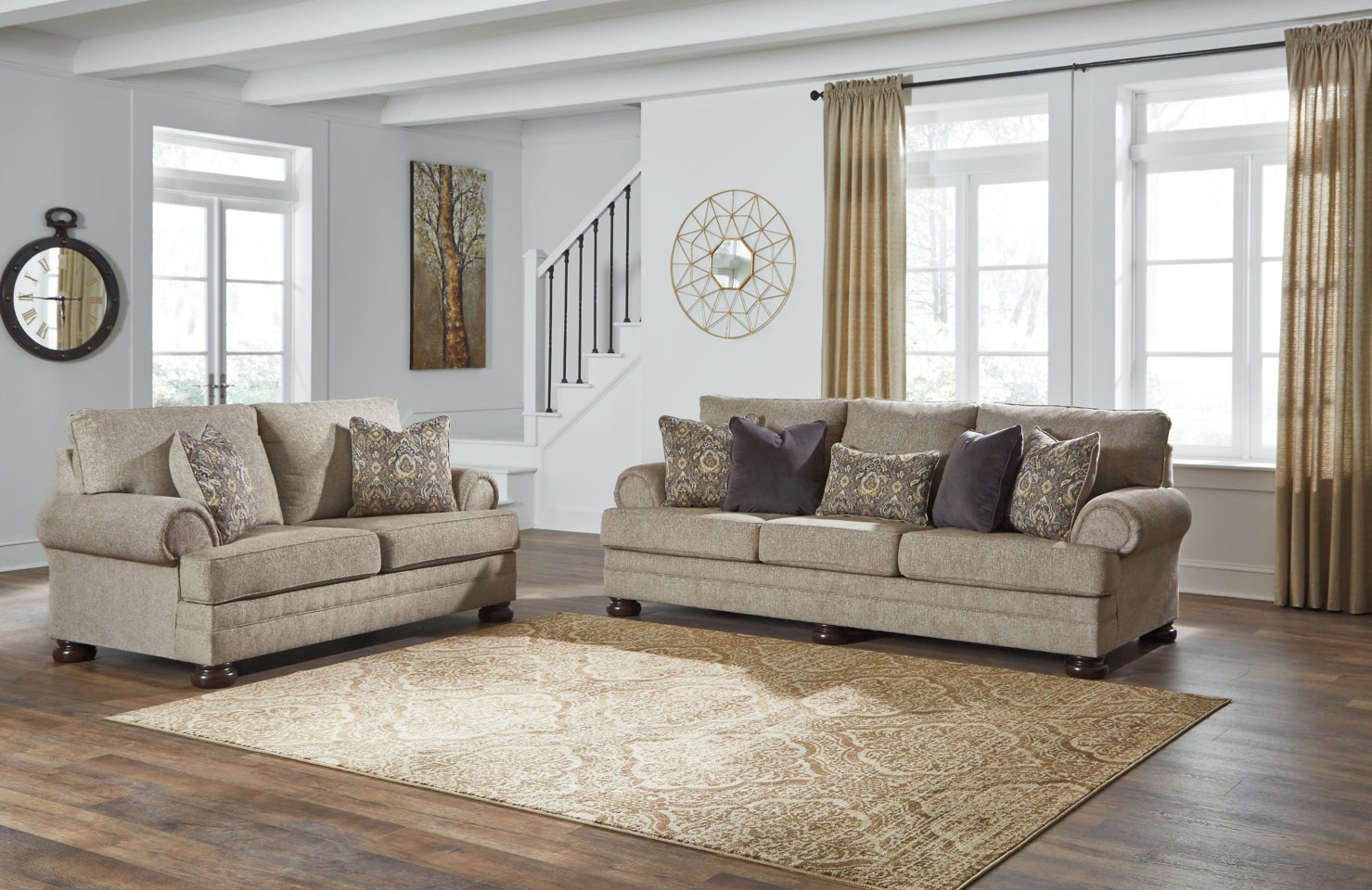 Kananwood Sofa and Loveseat - furniture place usa