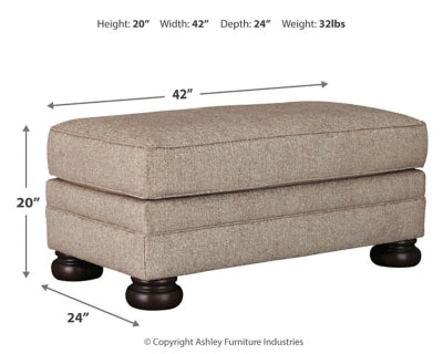 Kananwood Ottoman - furniture place usa