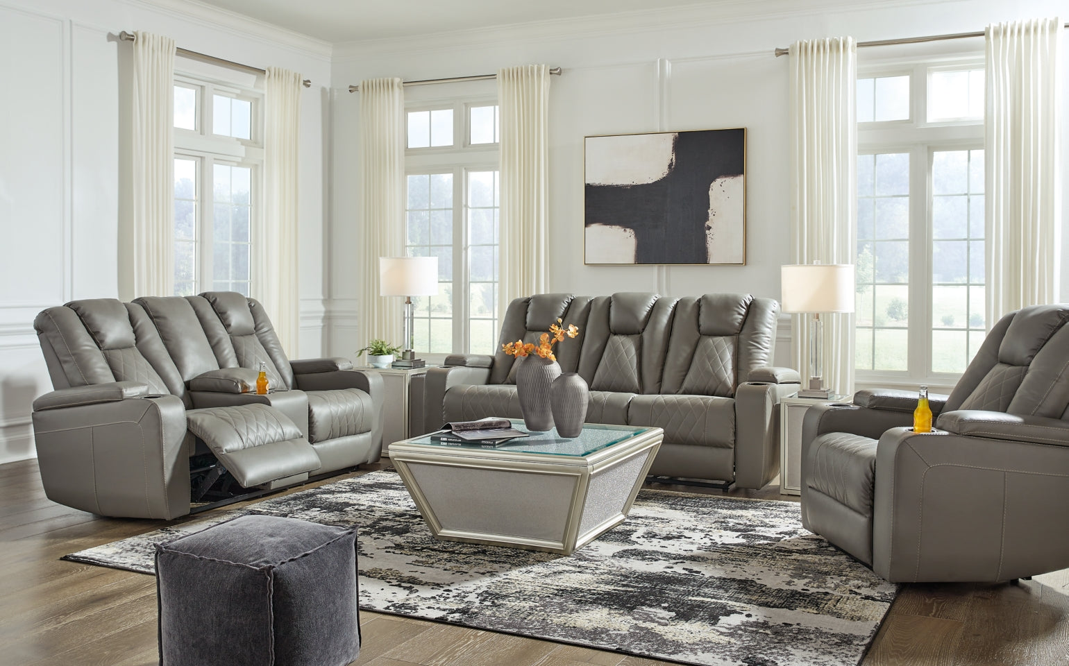 Mancin Sofa, Loveseat and Recliner - furniture place usa