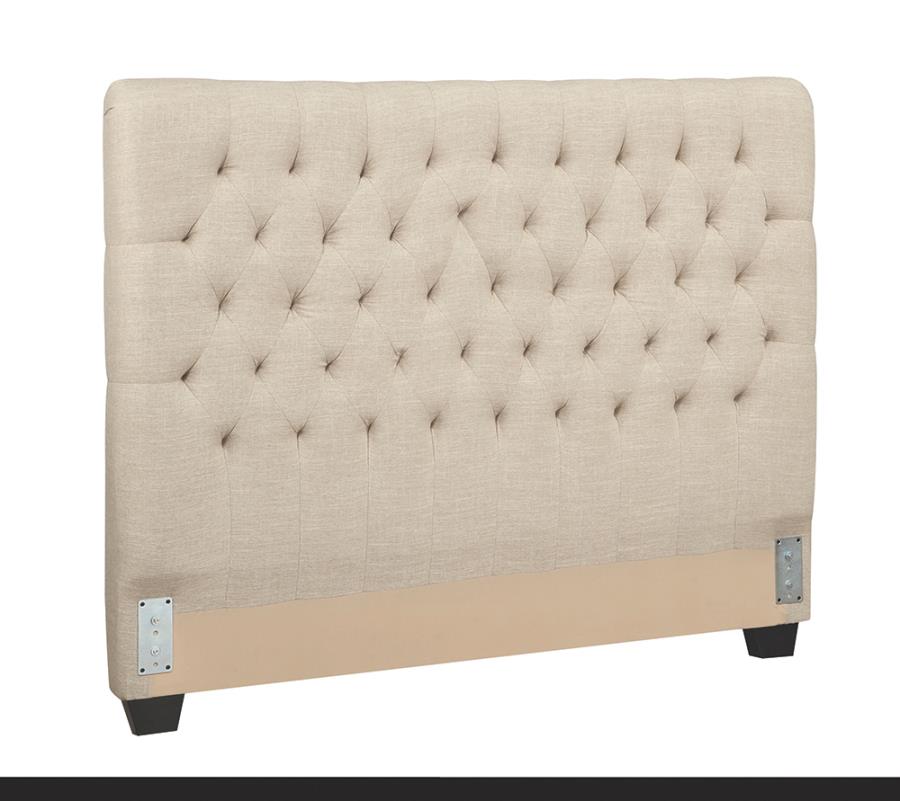 Chloe Beige Full Headboard & Hardware - furniture place usa