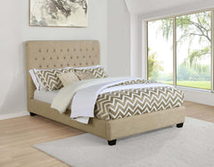 Chloe Beige Full Bed - furniture place usa