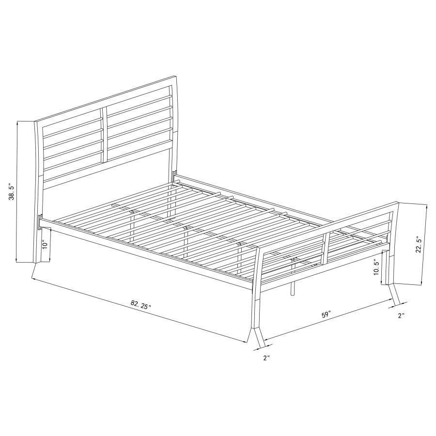 Cooper Silver Queen Bed - furniture place usa