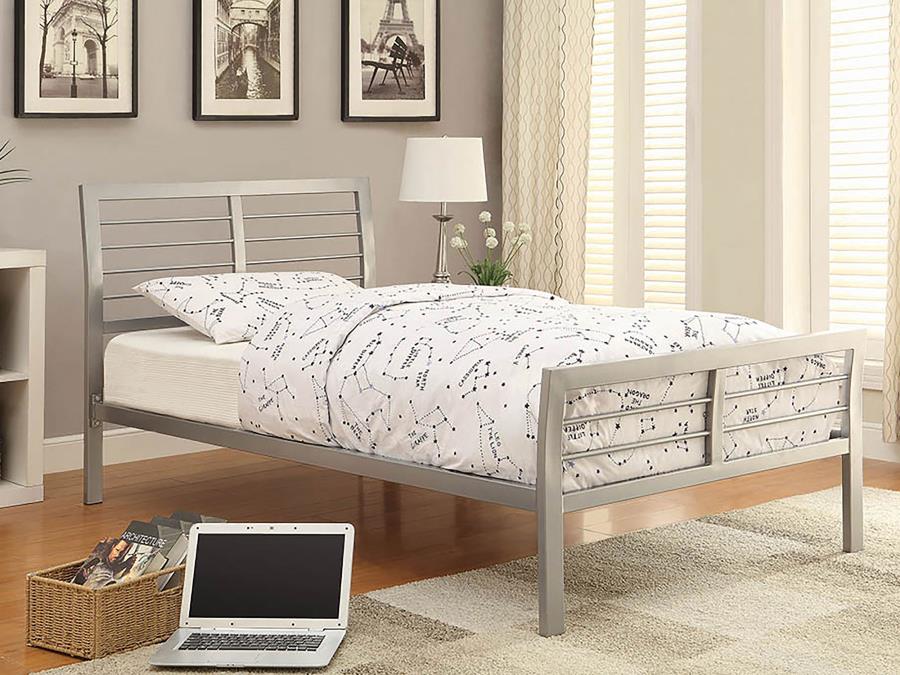 Cooper Silver Twin Bed - furniture place usa