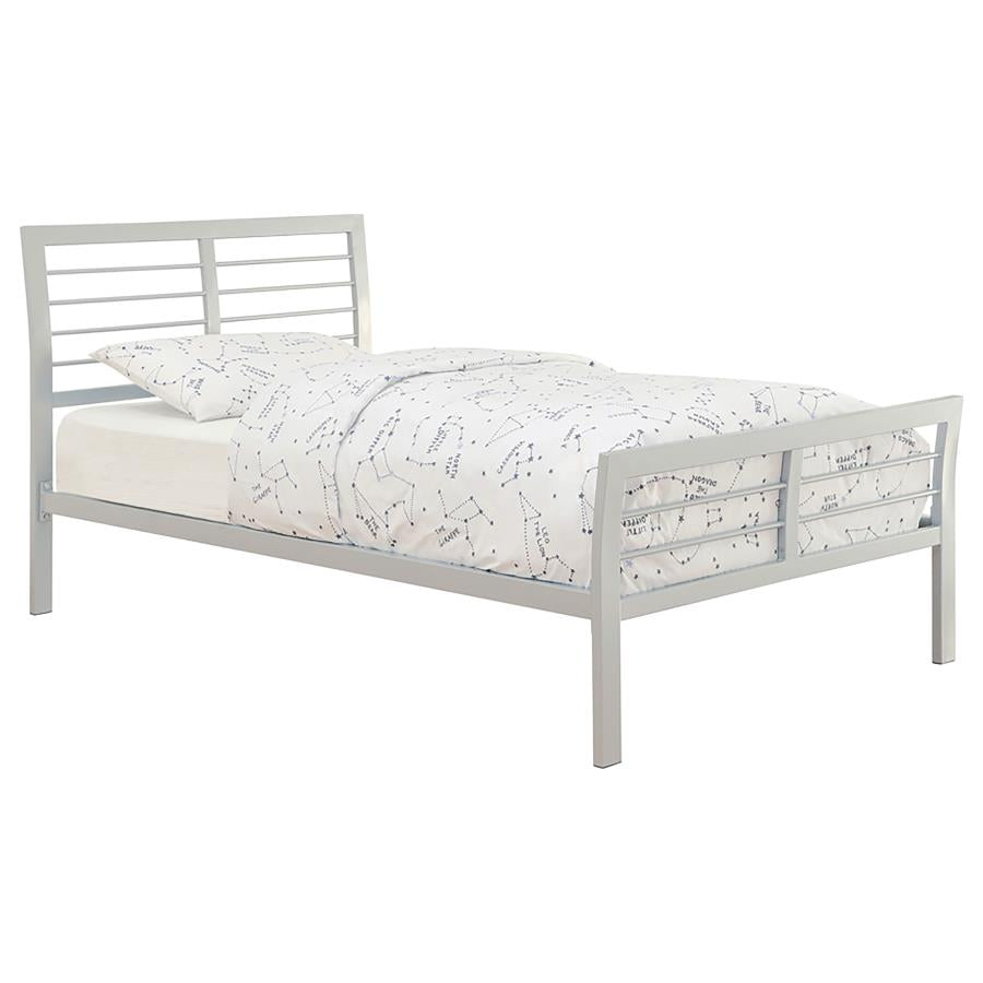 Cooper Silver Twin Bed - furniture place usa