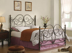 London Brown Eastern King Hb/fb - furniture place usa