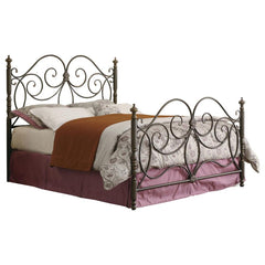 London Brown Eastern King Hb/fb - furniture place usa
