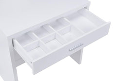 Harvey White Vanity Table & Mirror - furniture place usa