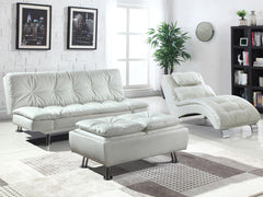 Dilleston White Sofa Bed - furniture place usa