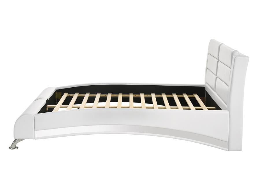 Jeremaine White Queen Bed 5 Pc Set - furniture place usa