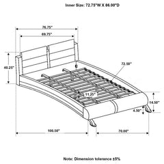 Jeremaine White California King Bed - furniture place usa