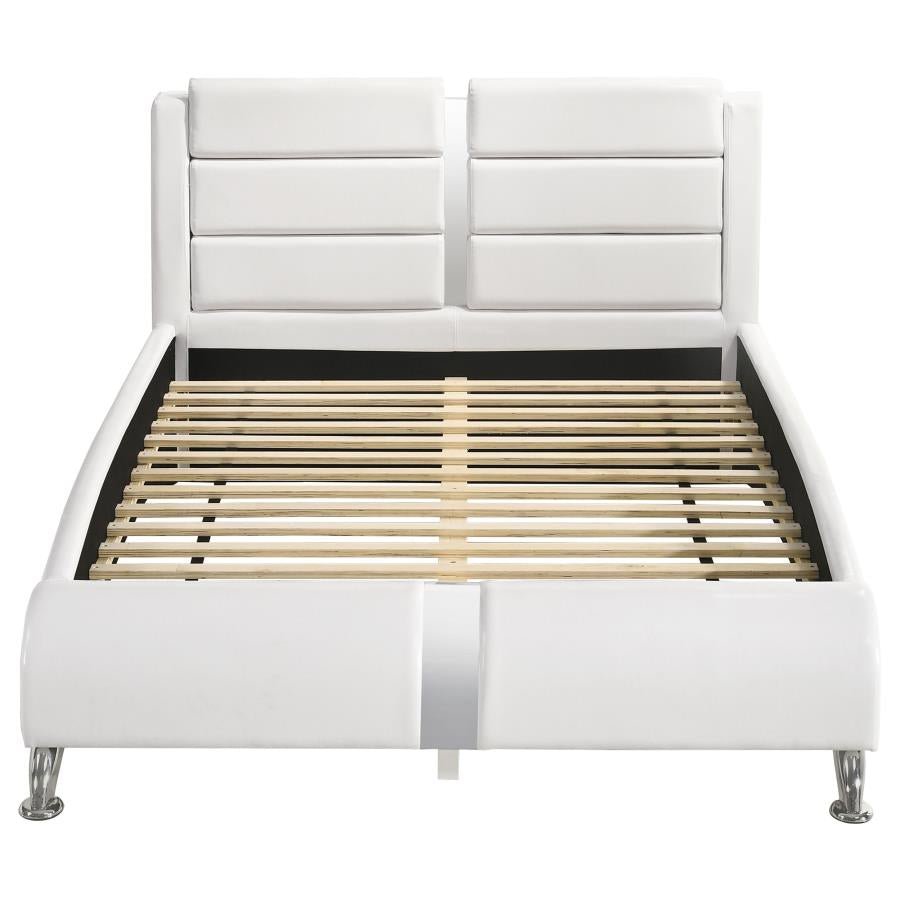 Jeremaine White Queen Bed - furniture place usa