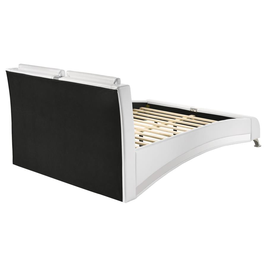 Jeremaine White Queen Bed - furniture place usa