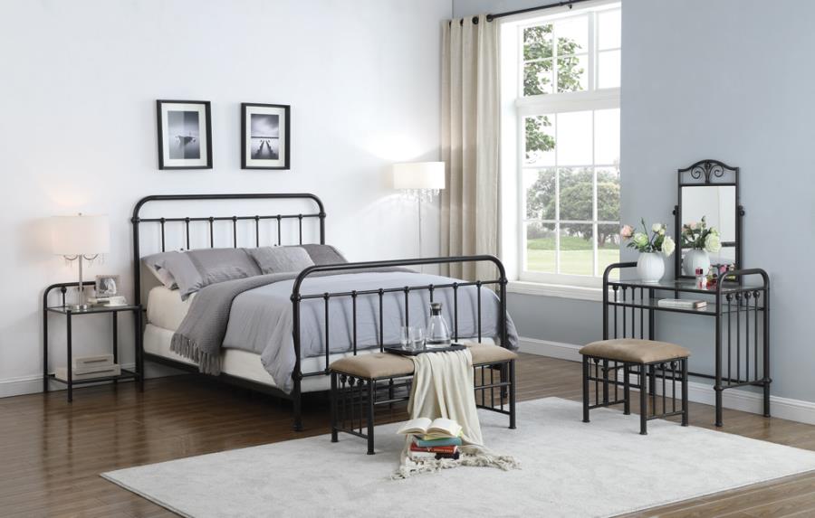 Livingston Brown Full Bed - furniture place usa