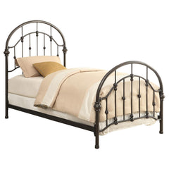 Rowan Brown Twin Bed - furniture place usa
