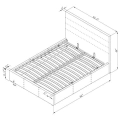 Riverbend Black Queen Storage Bed - furniture place usa