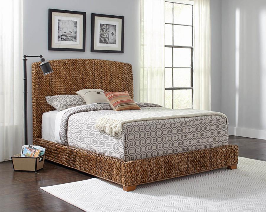 Laughton Brown Queen Bed - furniture place usa