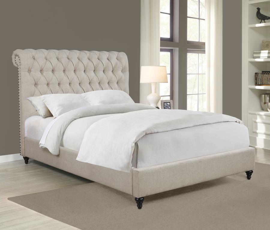 Devon Beige Full Bed - furniture place usa